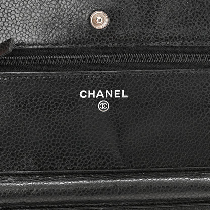 Chanel Caviar Quilted Wallet On Chain WOC Black 6 of 12