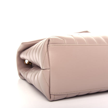 Saint Laurent Calfskin Y Quilted Monogram Medium Loulou Chain Satchel Light Natural 9 of 11
