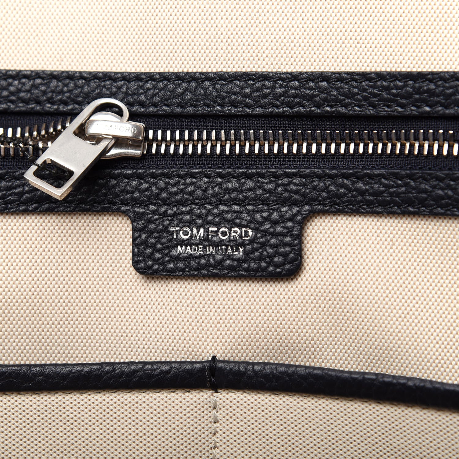 Tom Ford Grained Calfskin Medium T Line Briefcase Black 7 of 10