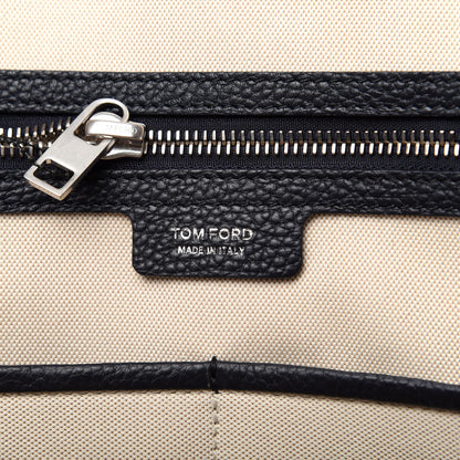 Tom Ford Grained Calfskin Medium T Line Briefcase Black 7 of 10