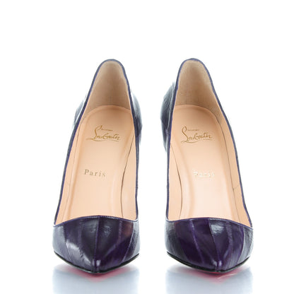Christian Louboutin Eel Pigalle 120 Pumps 38 Purple 2 of 8
