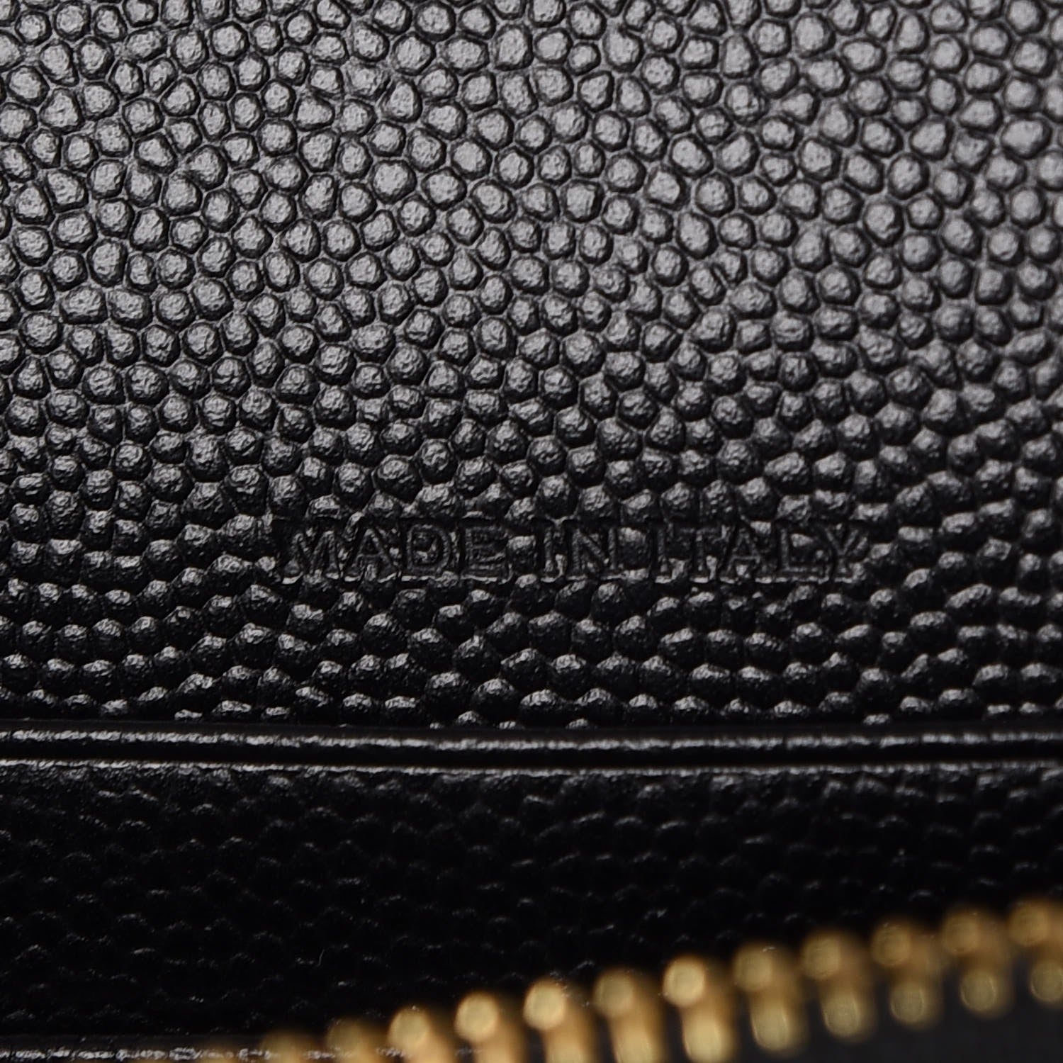 Saint Laurent Grain De Poudre Matelasse Chevron Monogram Envelope Chain Wallet Black 6 of 8