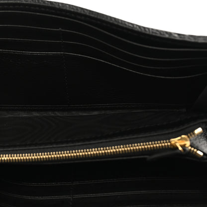 Gucci Roxy Calfskin Blondie Continental Chain Wallet Black 5 of 11