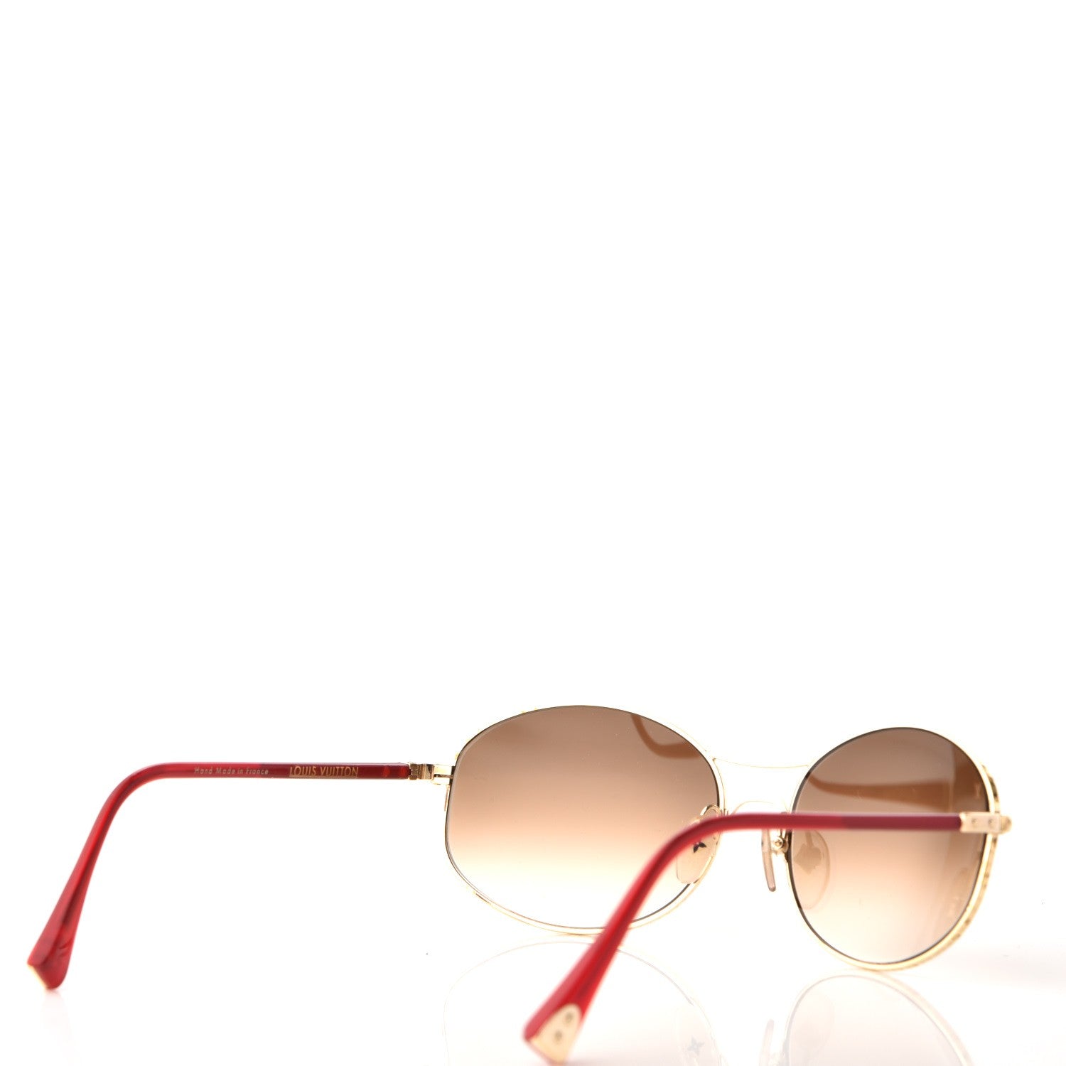 Louis Vuitton Conspiration Aviator Sunglasses Z0081U Gold 4 of 7