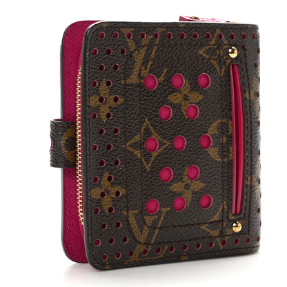 Louis Vuitton Monogram Perforated Compact Zipped Wallet Fuchsia 3 of 9