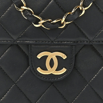 Chanel Lambskin Quilted Small Single Flap Black 9 of 12