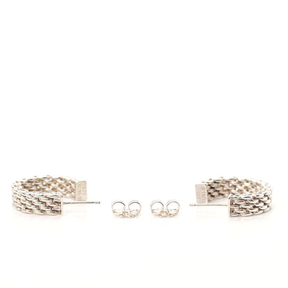 Tiffany Sterling Silver Narrow Somerset Hoop Earrings 3 of 5