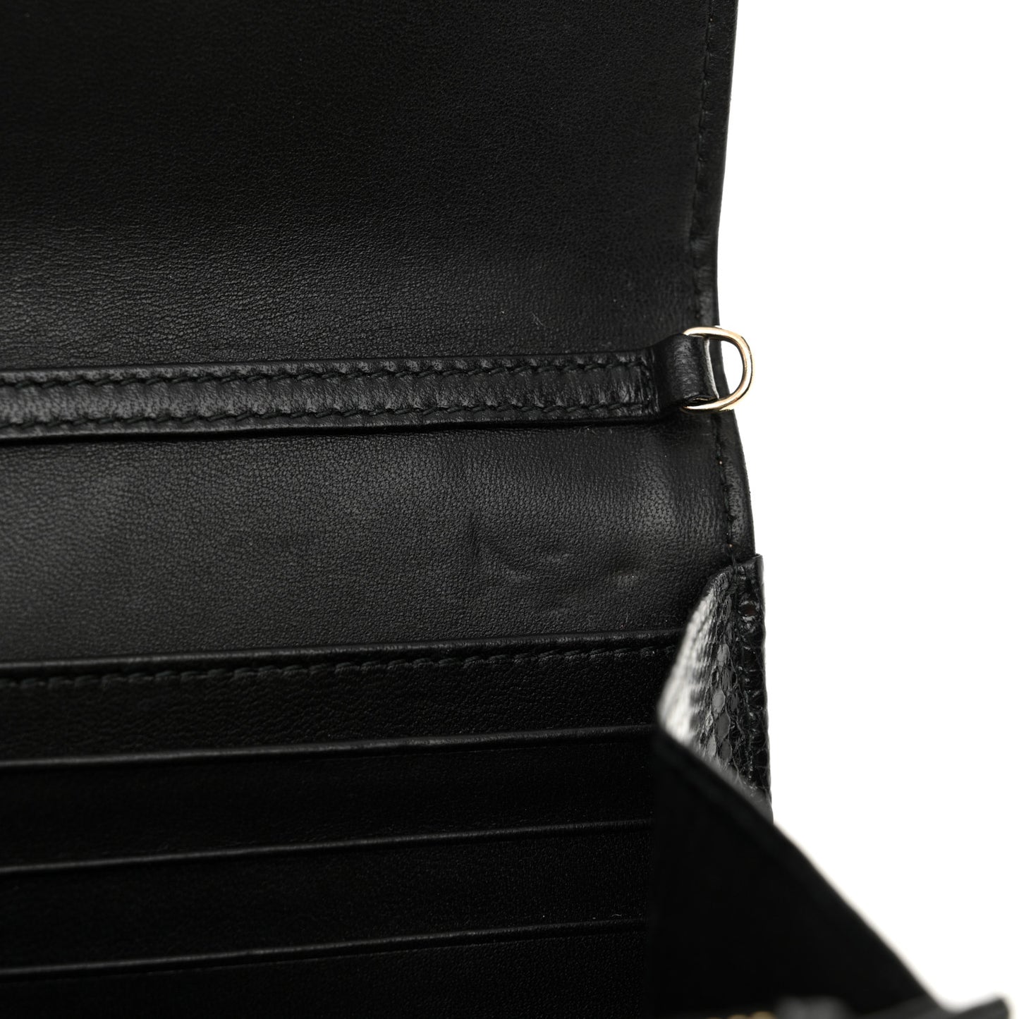 Lizard Diorama Croisiere Chain Wallet Black