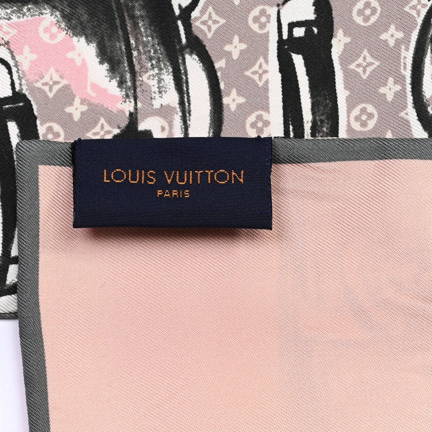 Silk Monogram Trunks Bandeau Rose Poudre