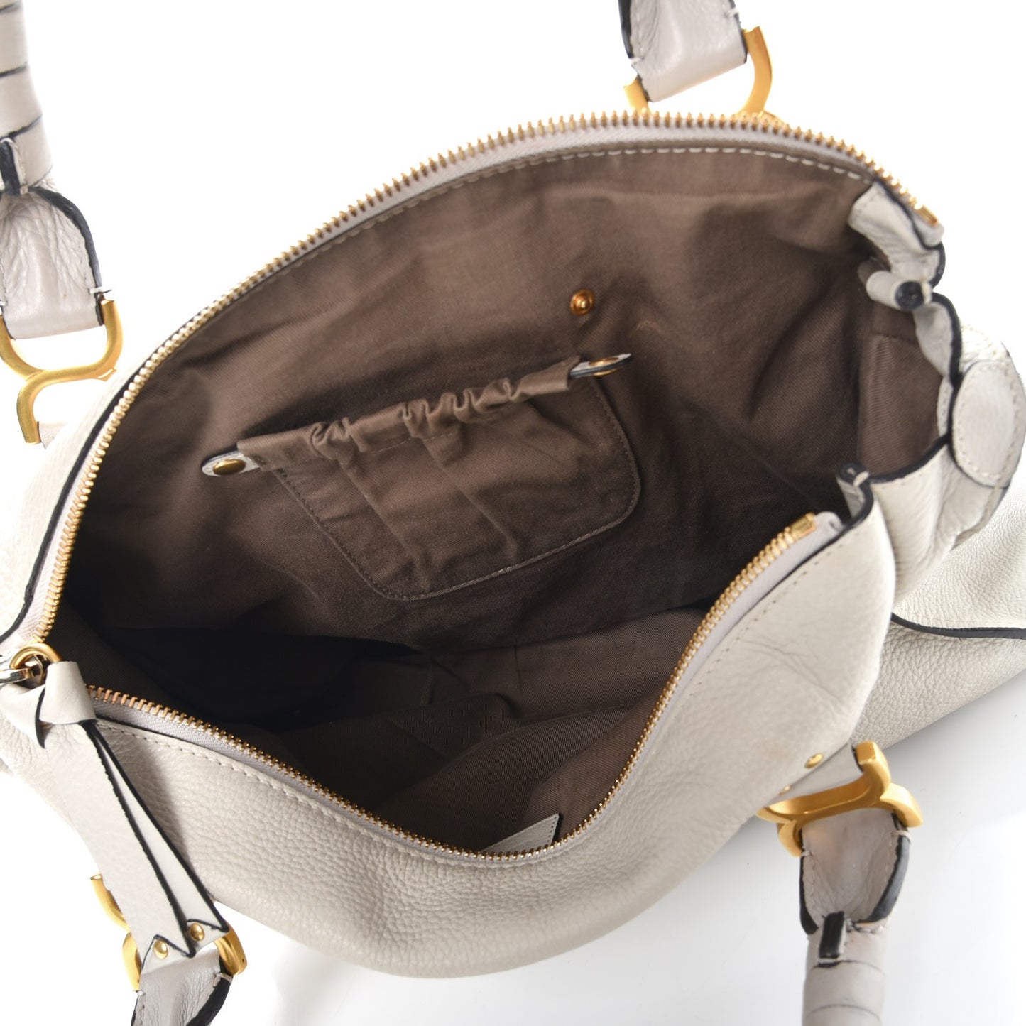 Calfskin Large Marcie Satchel Dove