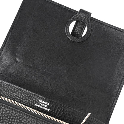 Hermes Togo Dogon Compact Wallet Black 11 of 13