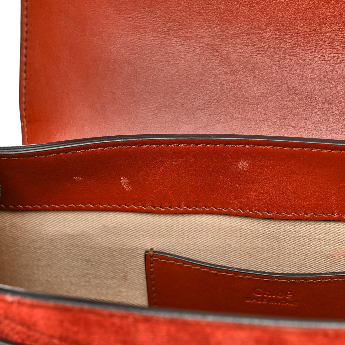 Calfskin Suede Large Tess Bag Sepia Brown