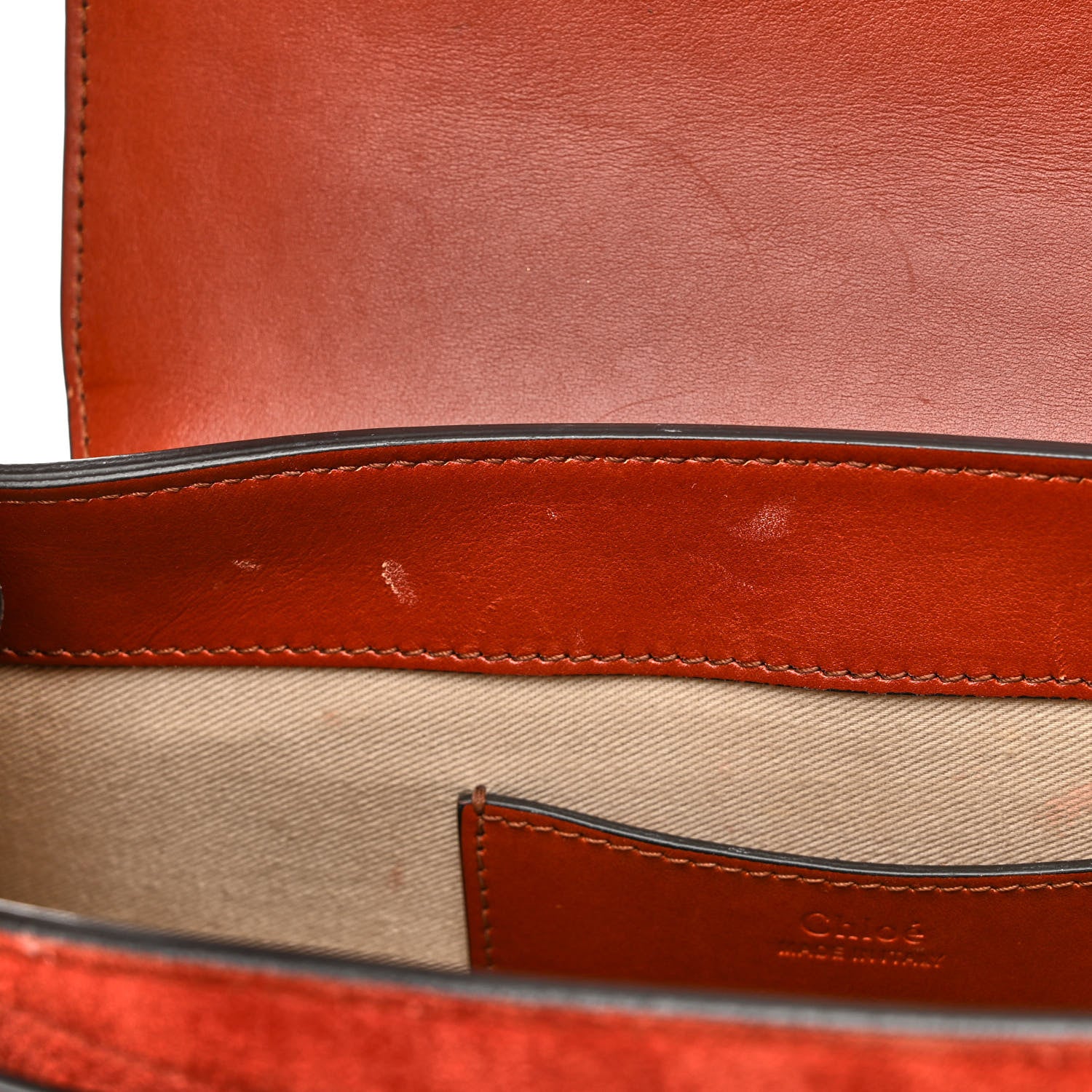 Chloe Calfskin Suede Large Tess Bag Sepia Brown 11 of 21