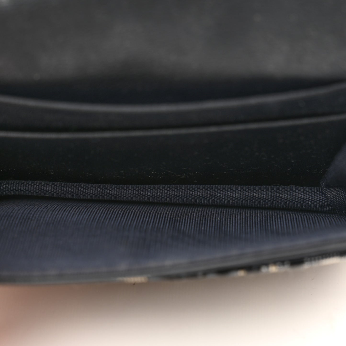 Oblique Saddle Card Holder Blue