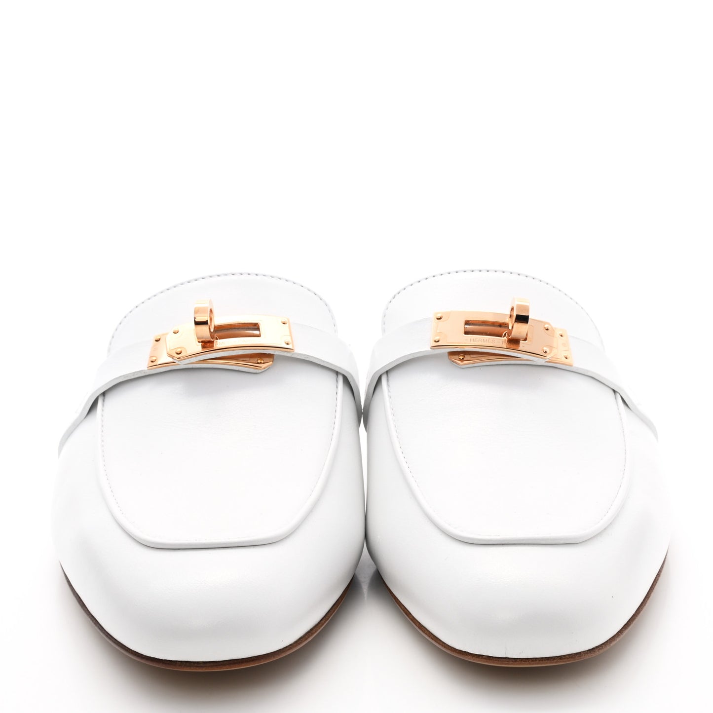 Calfskin Oz Mules 38 White