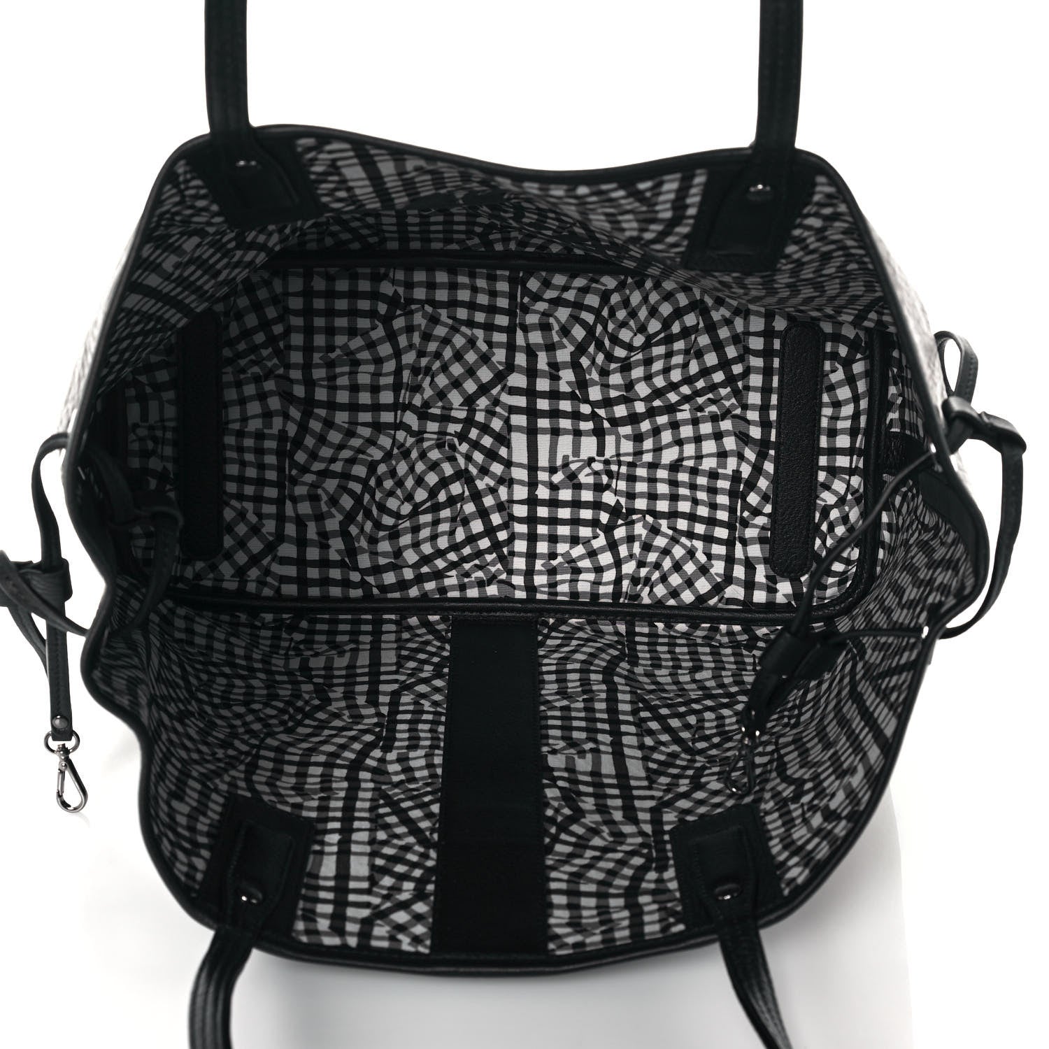 MCM Visetos Medium Liz Reversible Shopper Tote Black 6 of 19