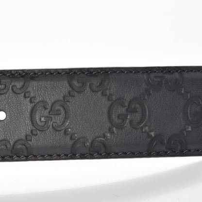Gucci Guccissima Interlocking G Belt 95 38 Dark Grey 10 of 10