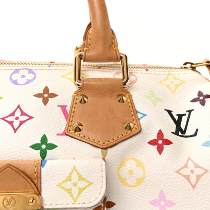 Louis Vuitton Monogram Multicolor Speedy 30 White 6 of 8
