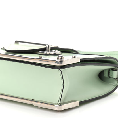 Prada Spazzolato Soft Calf Cahier Chain Wristlet Acqua 4 of 10