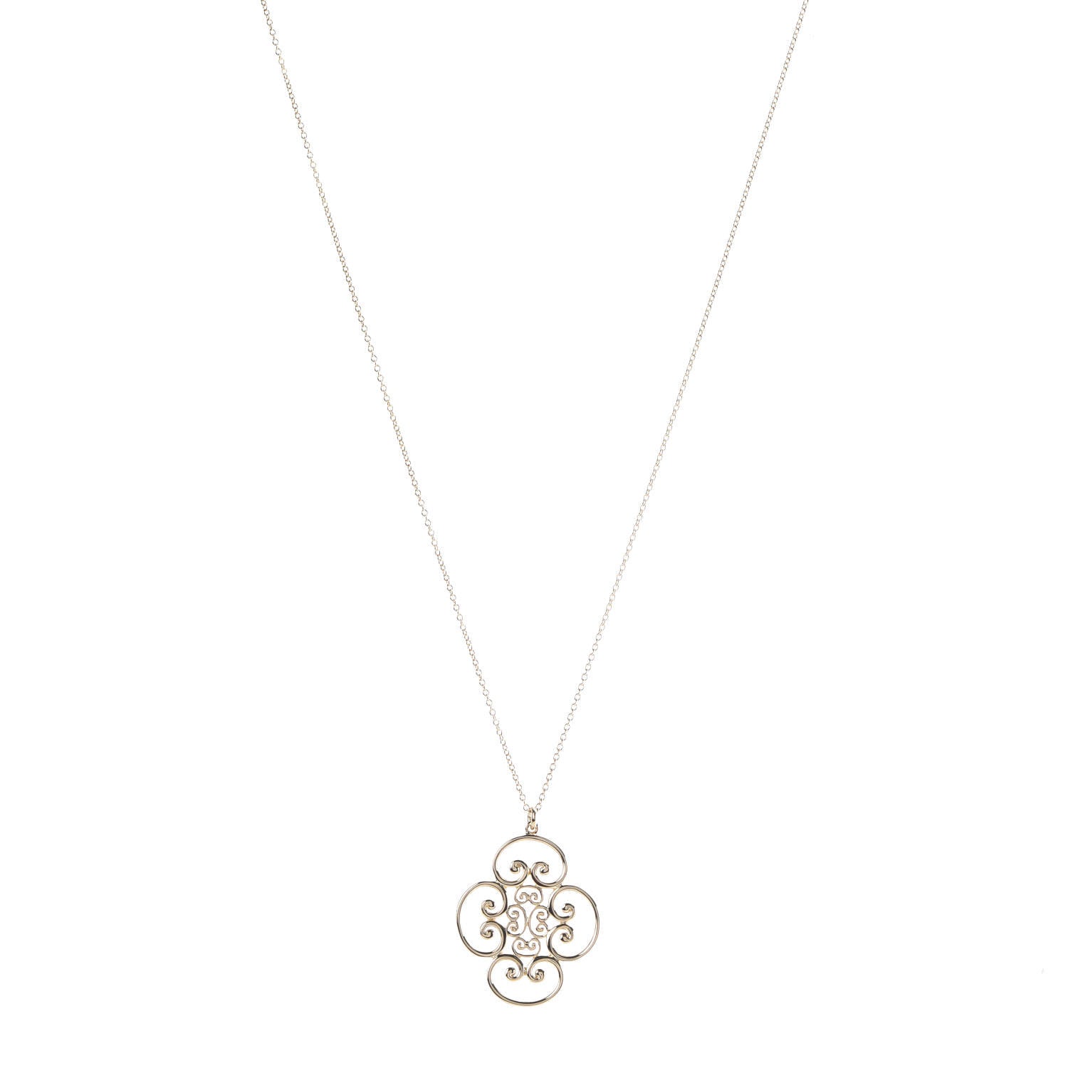 Tiffany 18K Yellow Gold Paloma Picasso Venezia Goldoni Quadruplo Pendant Necklace 1 of 7