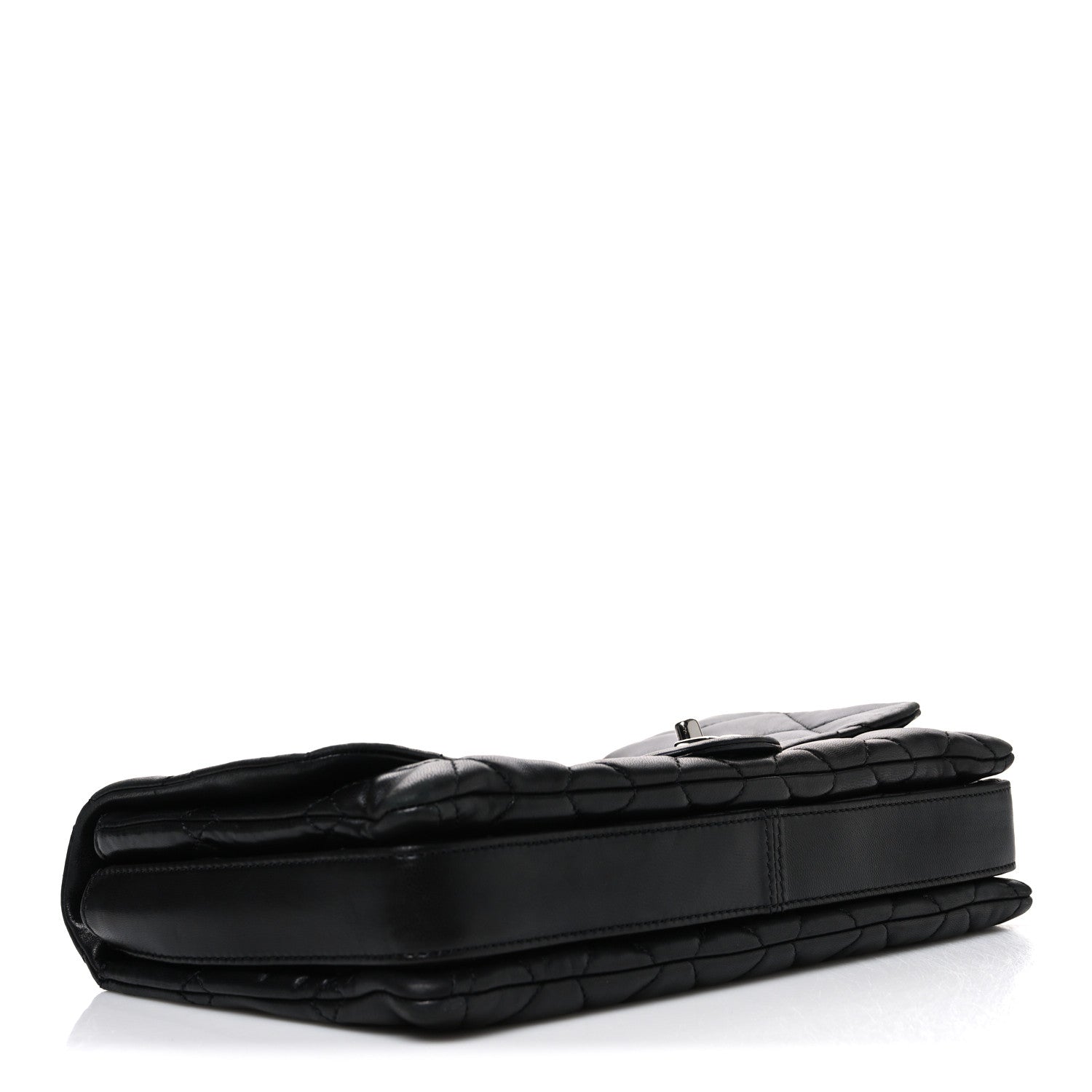 Chanel Lambskin Quilted Jumbo 3 Flap Black 4 of 10