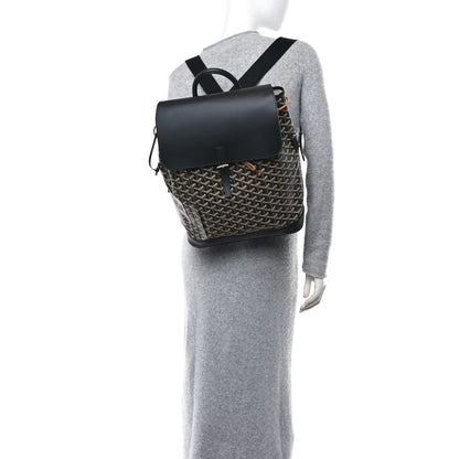 Goyard Goyardine Calfskin Alpin MM Backpack Black 2 of 12