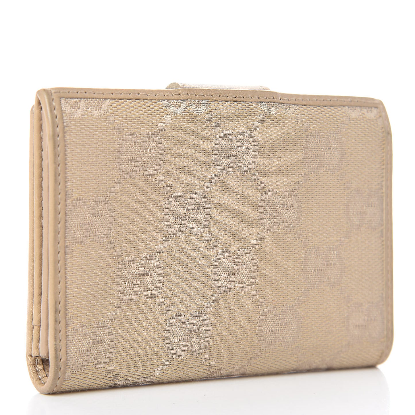 Monogram Card Case Beige