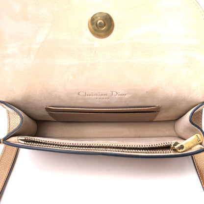 Christian Dior Metallic Grained Calfskin Saddle Belt Clutch Gold 4 of 5
