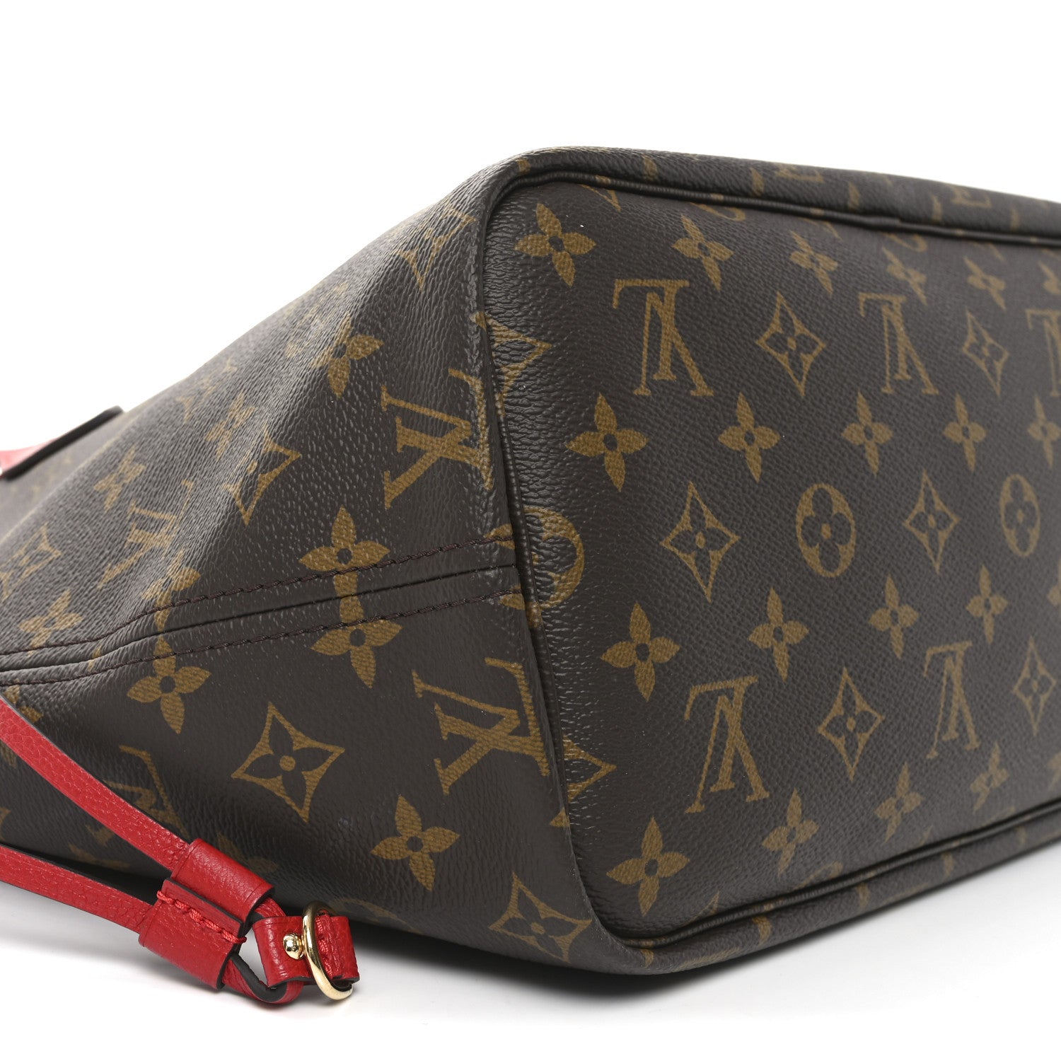 Louis Vuitton Monogram Inside Out Neverfull Bandouliere MM Sari Red 8 of 9