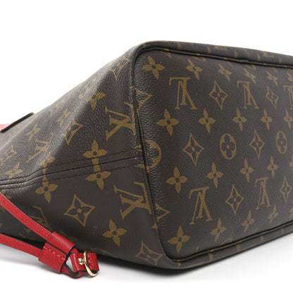 Louis Vuitton Monogram Inside Out Neverfull Bandouliere MM Sari Red 8 of 9