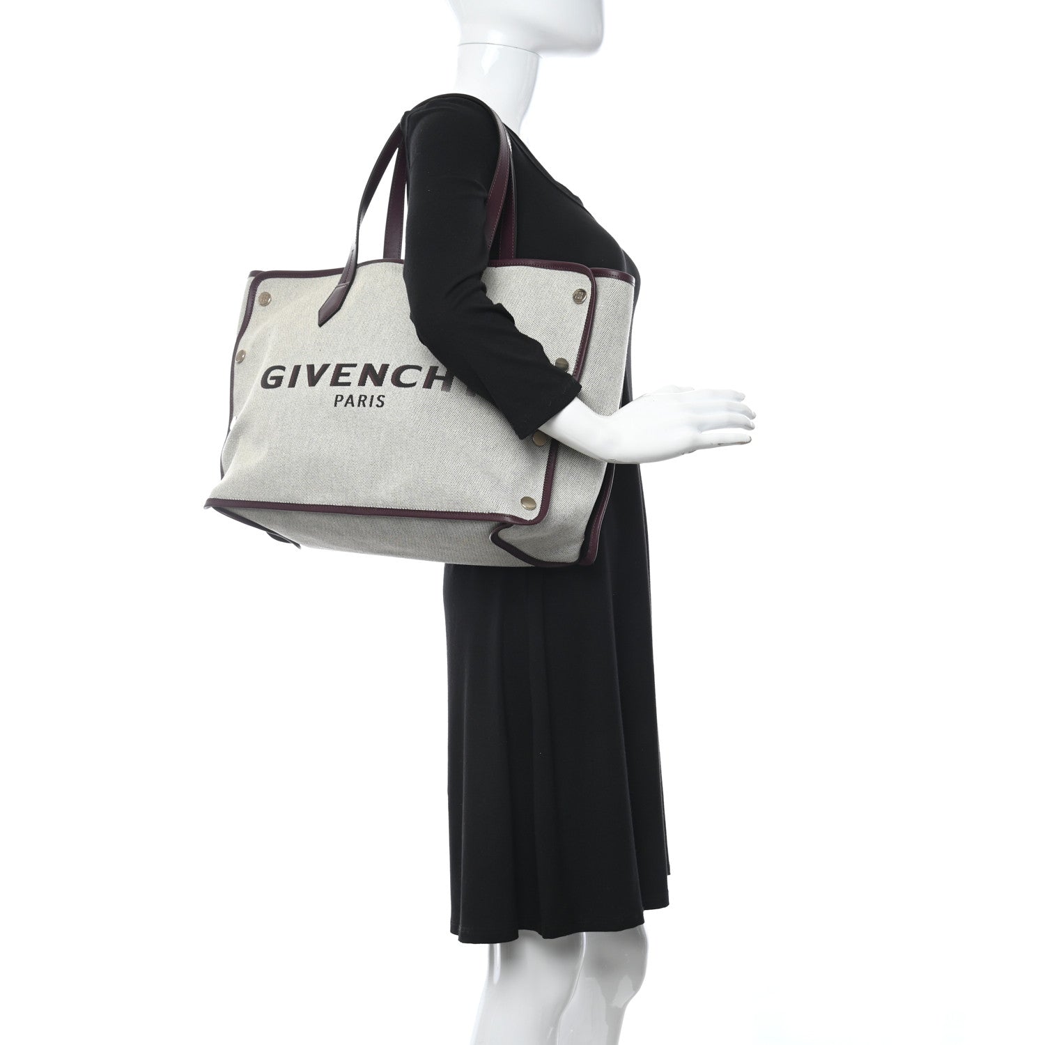 Givenchy Canvas Medium Bond Shopper Tote Aubergine 2 of 7