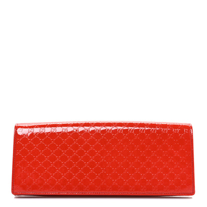 Gucci Patent Microguccissima Small Broadway Clutch Red 1 of 7