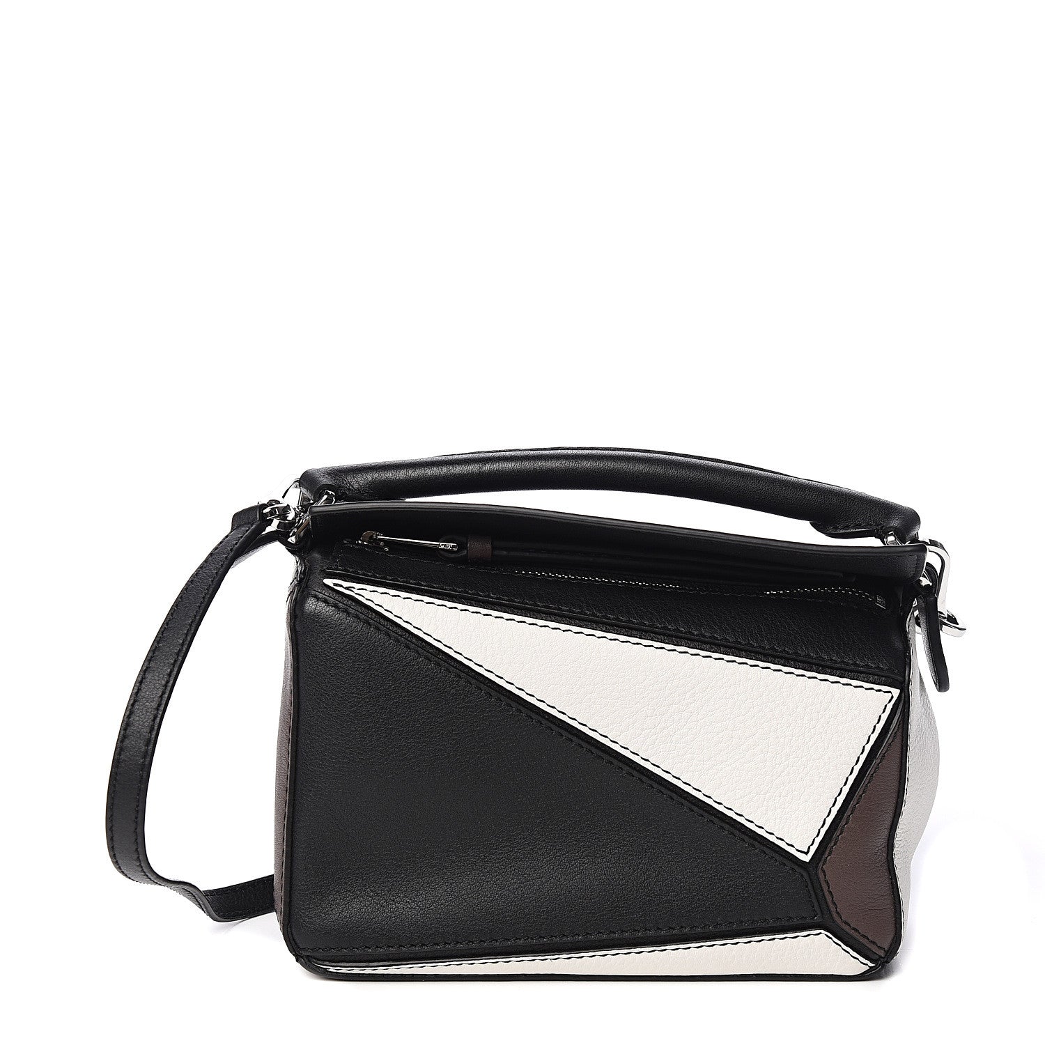 Loewe Calfskin Mini Puzzle Bag Black Taupe 1 of 9