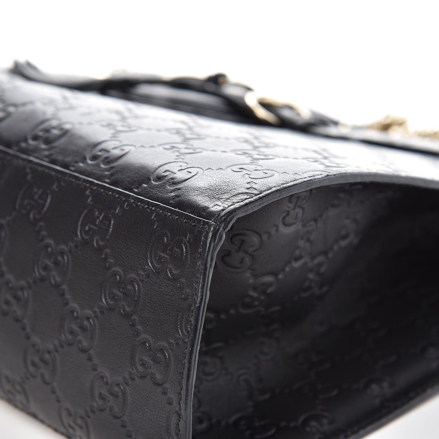 Guccissima Large Emily Chain Shoulder Bag Black