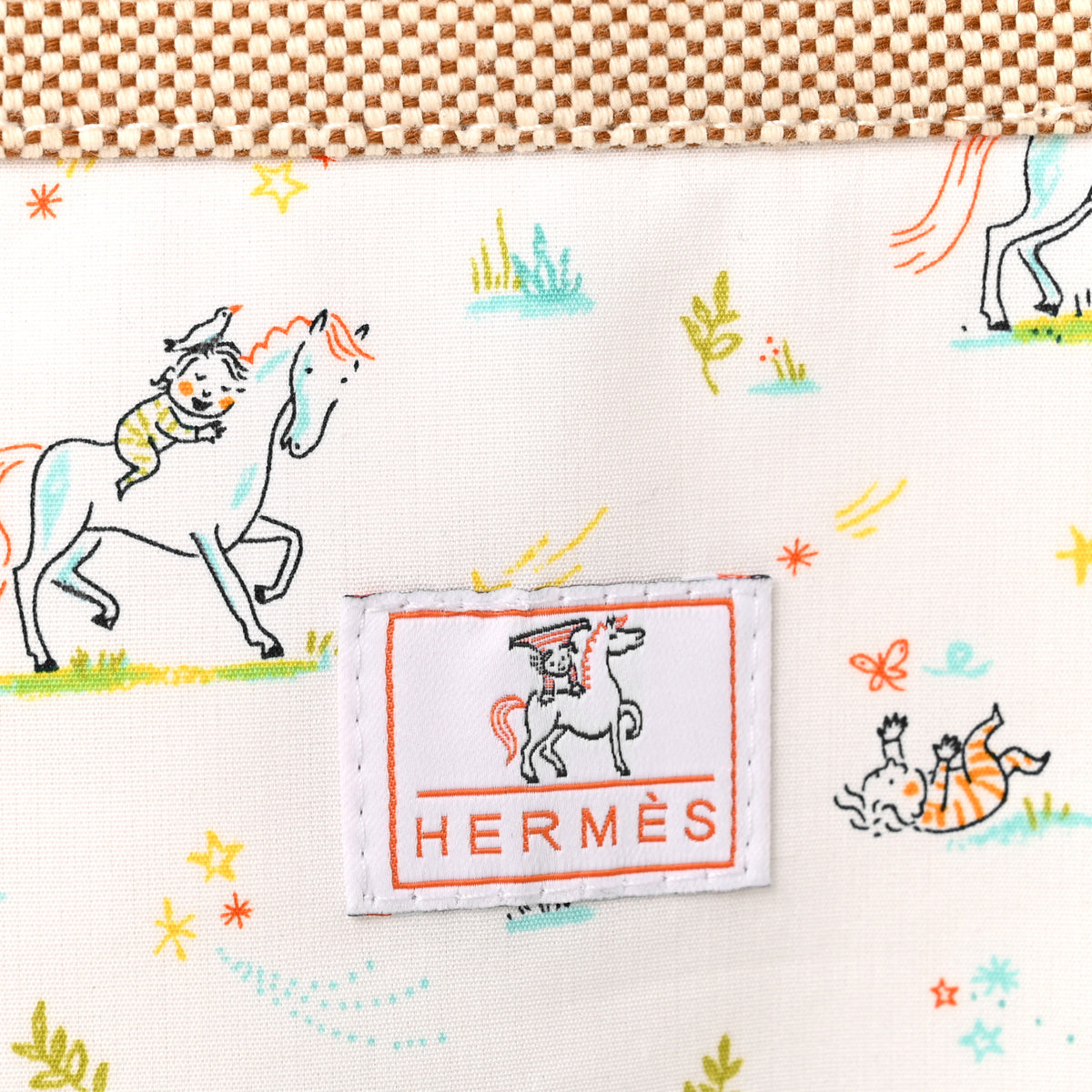 Hermes H Canvas Cabriole Nappy Bag Biscuit 8 of 12