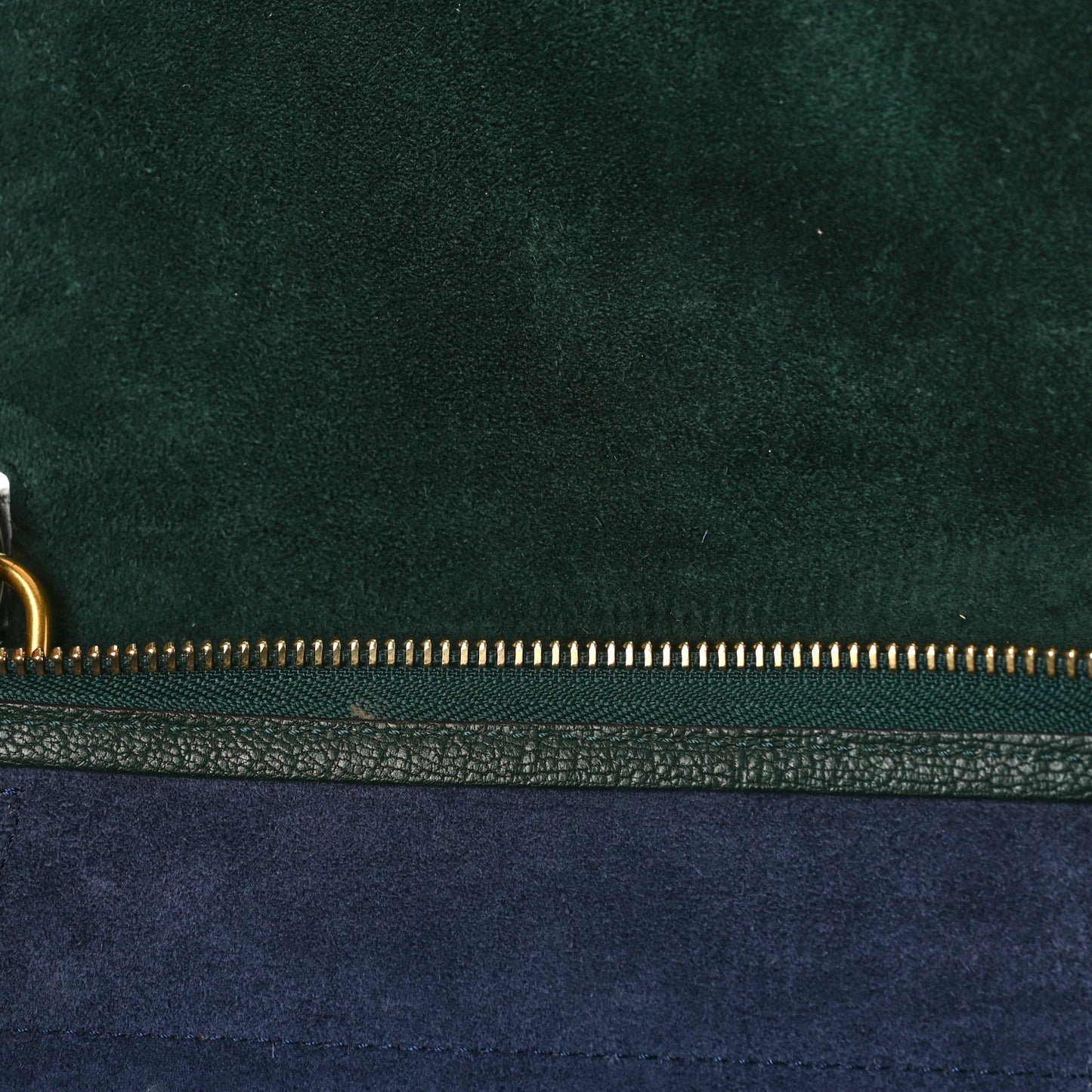 Goatskin Smooth Calfskin Mini Belt Bag Dark Green