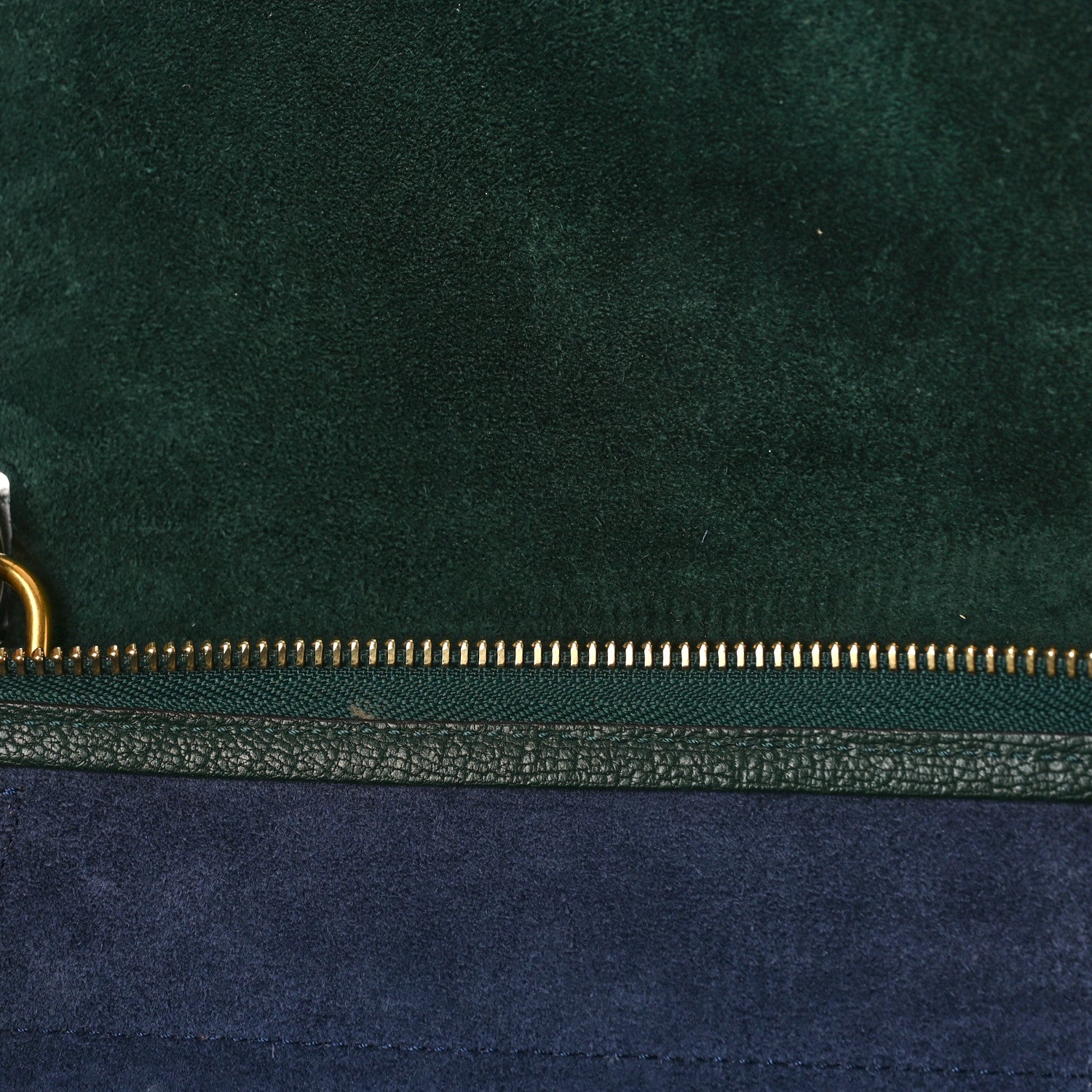 Celine Goatskin Smooth Calfskin Mini Belt Bag Dark Green 6 of 9