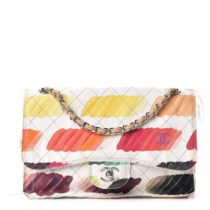 Chanel Canvas Jumbo Colorama Flap Multicolor 1 of 10