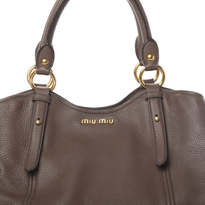 Miu Miu Vitello Daino Top Handle Tote Bambu 10 of 10