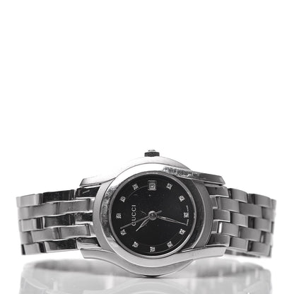 Gucci Stainless Steel Diamond 27mm 5500L Quartz Watch Black 3 of 6