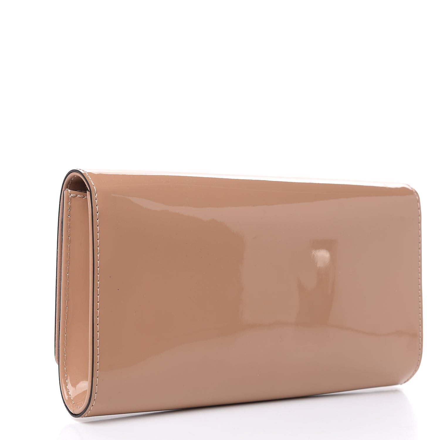 Louis Vuitton Patent Louise Clutch Nude 3 of 7