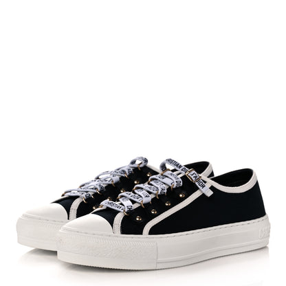 Christian Dior Canvas Walk'N'Dior Low Top Sneakers 38 Black 3 of 9
