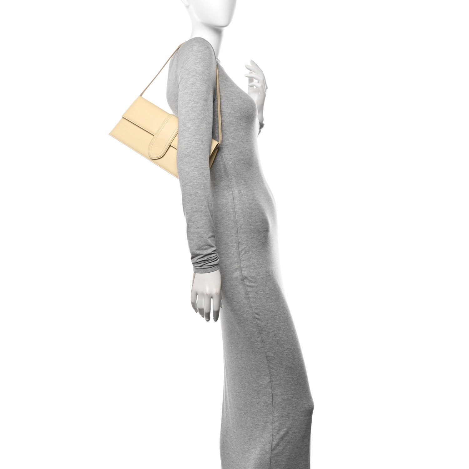 Jacquemus Smooth Calfskin Le Bambino Long Ivory 2 of 9