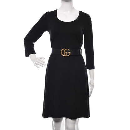 Gucci Textured Calfskin Double G 40mm Belt 85 34 Black 2 of 7