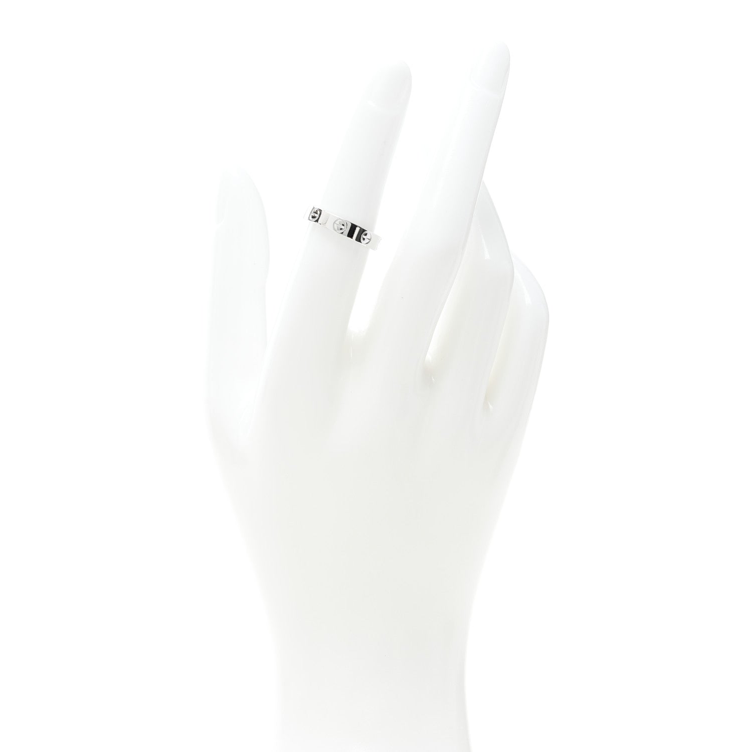 Cartier Platinum 3.5mm LOVE Wedding Band Ring 50 5.25 2 of 5