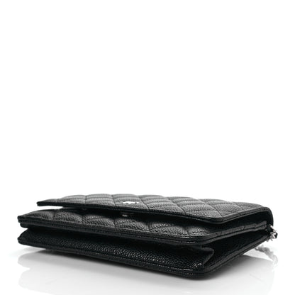 Chanel Caviar Quilted Wallet On Chain WOC Black 9 of 9