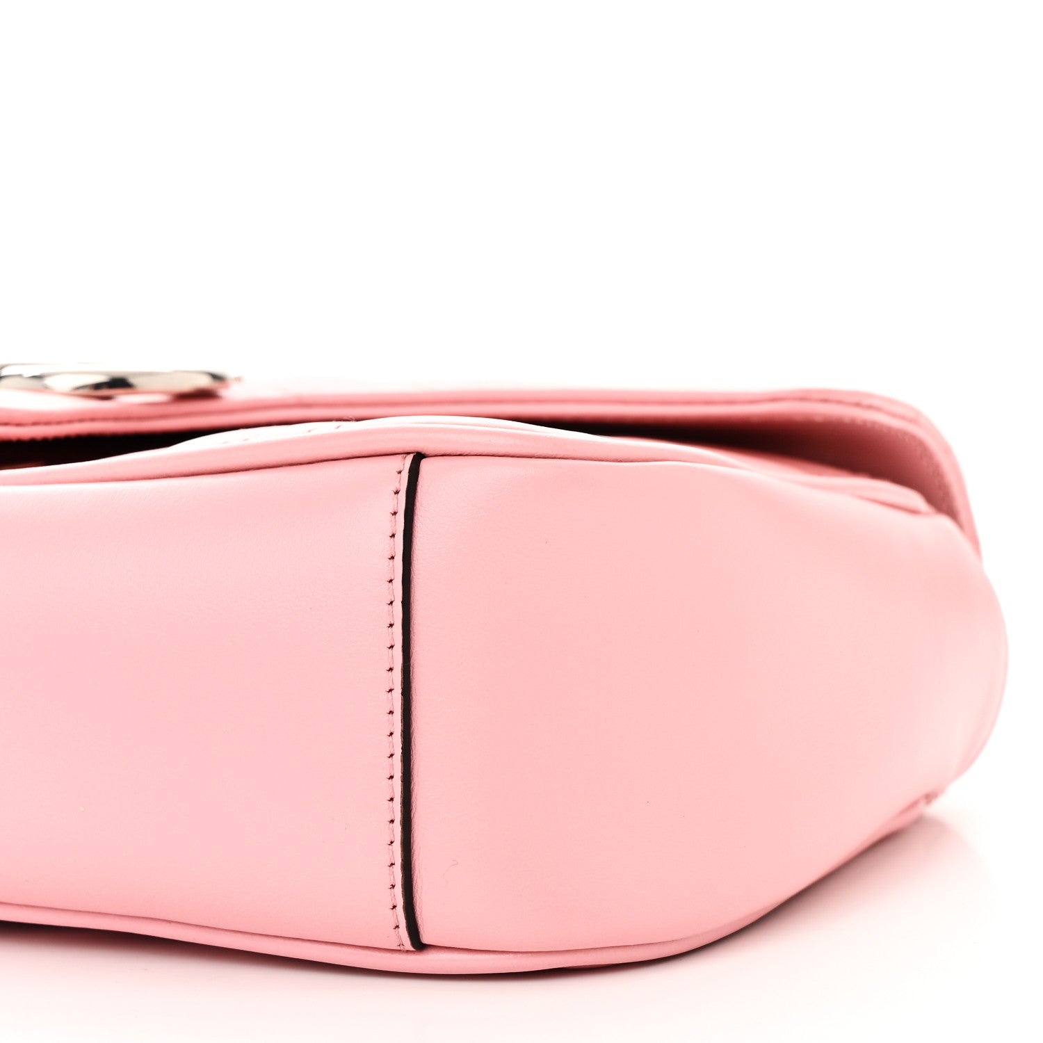 Gucci Calfskin Matelasse Small GG Marmont Shoulder Bag Wild Rose 10 of 11