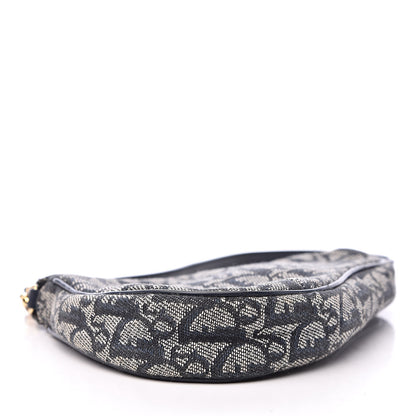 Christian Dior Monogram Mini Saddle Pochette Navy 4 of 10