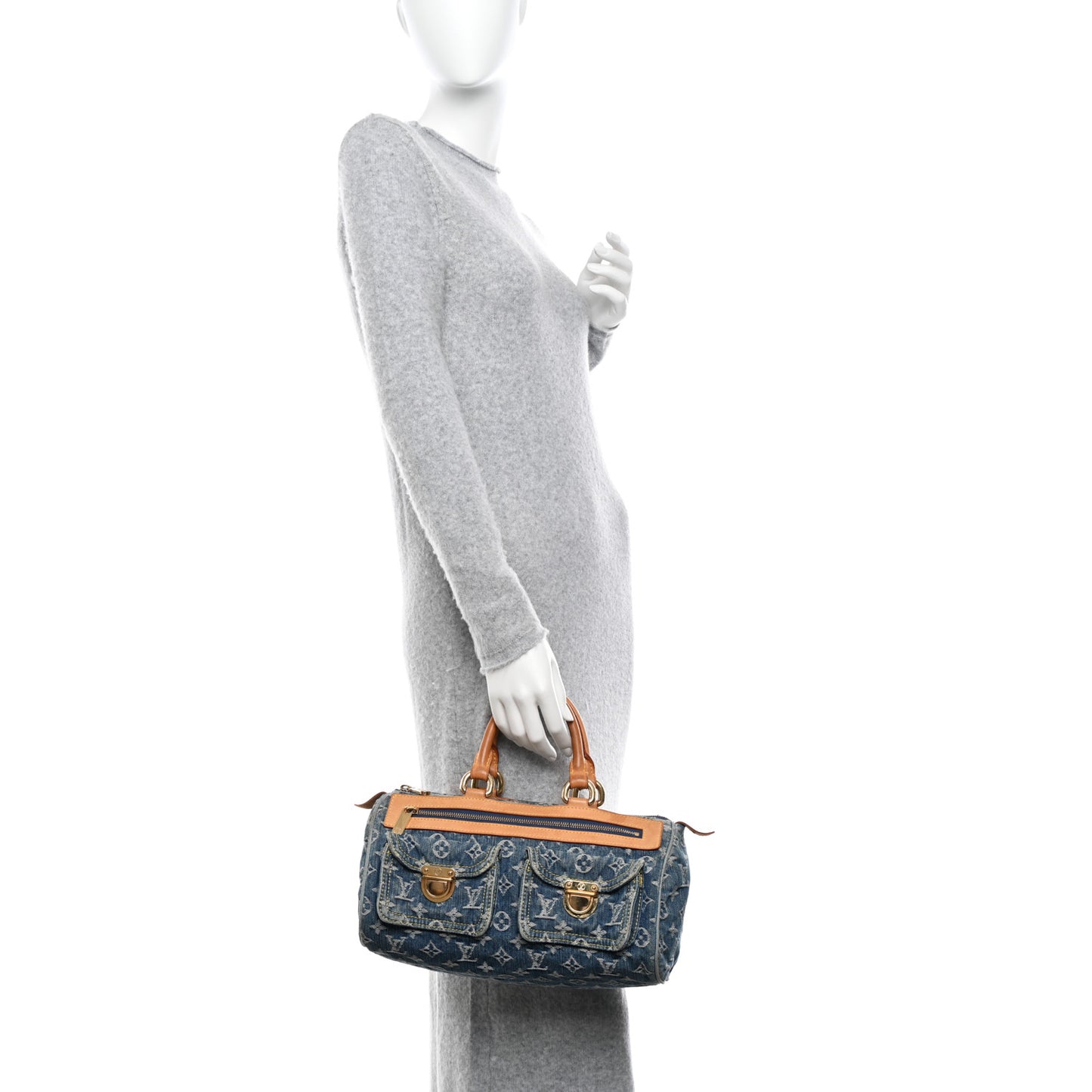 Monogram Denim Neo Speedy Blue