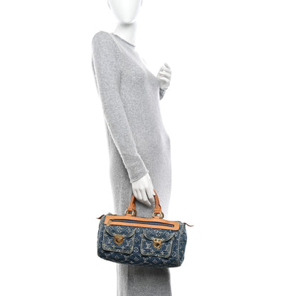 Louis Vuitton Monogram Denim Neo Speedy Blue 2 of 18